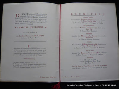 Chapitre de la confrérie des Chevaliers du Tastevin.
