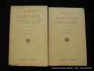Théâtre de Marivaux. 2 volumes. Marivaux. Intro. de Louis Moland