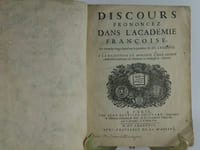 Discours prononcez dans l'Académie Françoise Le Samedi vingt-feptiéme Septembre M.DC. LXXXXVIII. A la Reception de Monsieur l'Abbé Genest  Aumonier ordinaire de Madame la Duchesse de Chartres. Suivi de la réponse de Monsieur l'Abbé Boileau, alors Directeur de L'Académie. 
