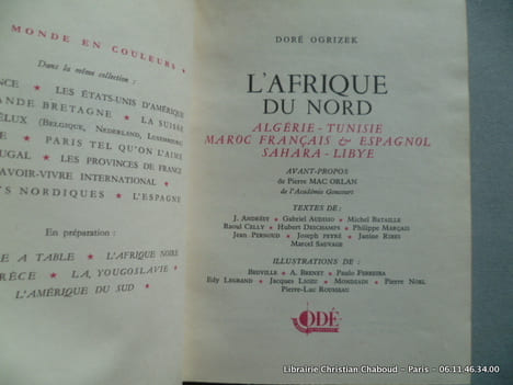 L'Afrique du Nord - Algérie, Tunisie, Maroc français & espagnol, Sahara, Libye. Doré Ogrizek