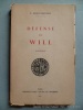 Défense de Will. La véritable identité de William Shakespeare.. F. Bonac-Melvrau