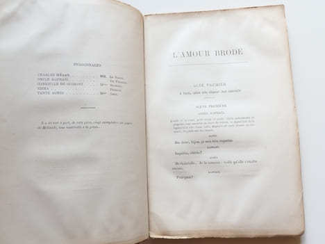 L'Amour brodé. Pièce en trois actes. François de Curel