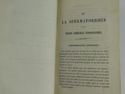 D'une cause fréquente et peu connue d'épuisement prématuré. Traité pratique des pertes séminales, à l'usage des gens du monde, contenant les causes, les symptômes, la marche et le traitement de cette grave maladie; précédé de considérations générales sur l'éducation de la jeunesse, sur la génération dans l'espèce humaine et sur les problèmes de la population et du mariage Suivi d'un choix d'observations de guérison.  7e éd. par Jozan EM Dr. - Image 3
