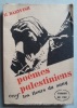 Poèmes Palestiniens. Les fleurs de sang.. Mahmud Darwish. Trad. Olivier Carré.