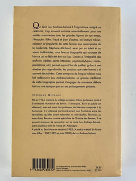 Lou-Andréas Salomé. L'alliée de la vie. Biographie.. Stéphane Michaud