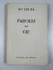 Paroles de vie. Bô Yin Râ. Trad. de Jean Ginioux