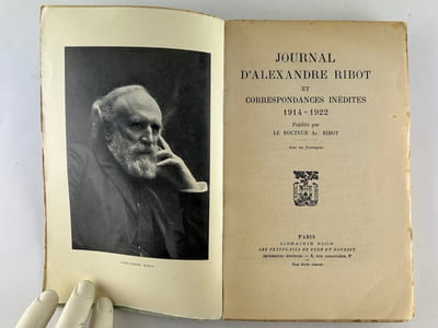 Journal de Alexandre Ribot et correspondances inédites. 1914-1922