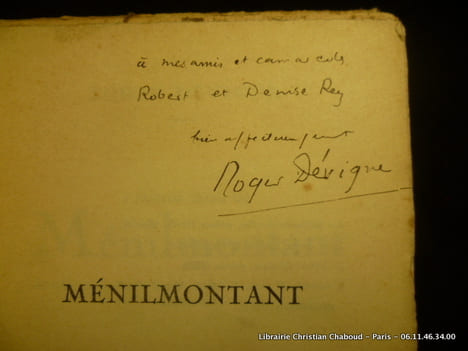 Ménilmontant. Dévigne Roger. 