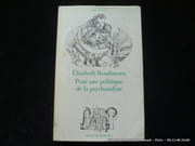 Pour une politique de la psychanalyse par Roudinesco, Elisabeth