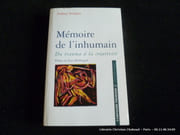 Mémoire de l'inhumain. Du trauma à la créativité par Stewart, Sidney. Préf. de Joyce McDougall