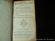 Dictionnaire Abrege De La Fable, Pour L'intelligence Des Poetes, Des Tableaux & Des Statues, Dont Les sujets sont Tires De L'histoire Poetique . 13e édition par M. Chompré - Image 2