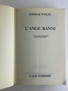 L'ange banni par Wolfe Thomas. Trad. Michel Bandry - Image 3
