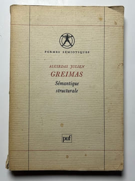Sémantique structurale.. Greimas, Algirdas Julien