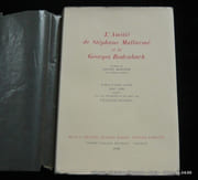 L'amitié de Stéphane Mallarmé et de Georges Rodenbach. Lettres et textes inédits 1887-1898. par Mallarmé - Rodenbach. Pref. Henri Mondor - Image 1