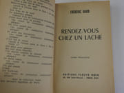 Rendez-vous chez un lâche. Roman par Frédéric Dard. Couverture illustrée par Gourdon - Image 5