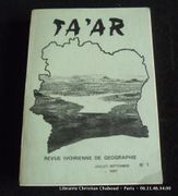 Ta 'Ar. Revue ivoirienne de géographie. Juillet-septembre 1987. N°1 par Collectif - Image 1