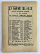 LE ROMAN DU JEUDI - L'ouvrage complet illustré - Il paraît tous les jeudis. Rare ensemble de 130 numéros, du n°1 à 160 (manquent 30 numéros : 3, 4, 6, 10, 11, 12, 23, 28, 29, 37, 39, 40, 42, 43, 51, 55, 59, 65, 73, 75, 83, 87, 88, 99, 101, 104, 127, 135, 137, 156). par Collectif - Image 4