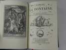 Les Fables. Avec les figures d'Oudry parues dans l'édition Desaint et Saillant de 1755.  En 4 volumes. La Fontaine