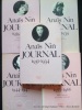 Anaïs Nin - Journal * 1931-1934. ** 1934-1939. ***1939-1944. ****1944-1947. ***** 1955-1966. En 5 volumes.. Anaïs Nin. Etabli et présenté par Gunther ...