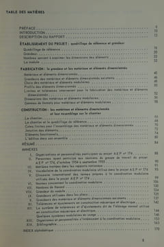 La coordination modulaire dans la bâtiment. Agence européenne de productivité de l'organisation européenne de coopération économique
