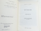 Dürer Prophète. Illustré de 8 reproductions et d'une centaine de dessins de l'auteur.. Emmanuel Chabrery