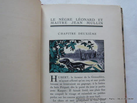 Le Nègre Léonard & Maître Jean Mullin. Envoi de l'auteur.. Mac Orlan, Pierre. Illustrations en couleurs de Chas. Laborde gravées sur bois par Robert ...