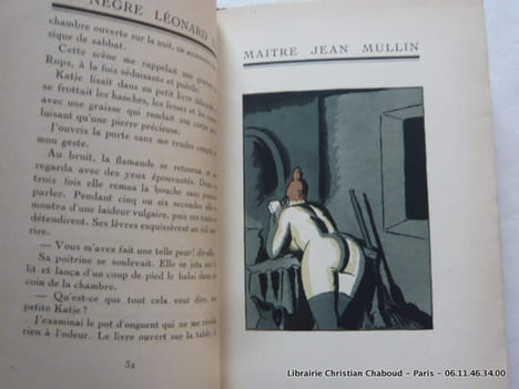 Le Nègre Léonard & Maître Jean Mullin. Envoi de l'auteur.. Mac Orlan, Pierre. Illustrations en couleurs de Chas. Laborde gravées sur bois par Robert ...