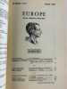 Revue Europe 574. Février 1977. Montesquieu. Revue Europe. Collectif