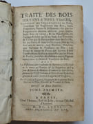 Traité des Bois servans a tous usages, contenant les Ordonnances du Roy,  Touchant les Reglemens des Bois, leurs Proprietez, Nature et Difference; Ce que les Proprietaires doivent observer pour mettre leurs Bois en Valeur, et les Marchands, en l'Achapt et debit qu'ils en font; Les Comptes et Toisez qui se doivent faire dans les Forets, sur les Ports, et dans les Bâtimens, lors qu'ils sont mis en Oeuvres, tant Maisons, Moulins, que Batteaux et Vaissaux de Mer, Les Noms de toutes les Pieces qui servent a leur Construction, faciles a connoitre par les Plans et Profils; enrichis de plusieurs autres figures concernant le Debit et Transport des Bois. Avec la Disposition pour construire les Navires; La Methode de les mettre en Chantier. Et les Proportions qu'il faut observer; La Maniere de reduire les Bois a bâtir, suivant les Uz et Coutume de Paris; Et une Reduction generale de toutes sortes de Longueurs et Grosseurs. Divisé en deux Parties.  par Claude CARON, Géographe et Arpenteur Royal - Image 3