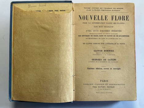 Nouvelle flore pour la détermination facile des plantes sans mots techniques avec 2173 figures inédites représentant toutes les espèces vasculaires ...