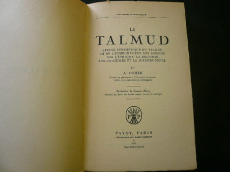 Le Talmud. Abraham Cohen