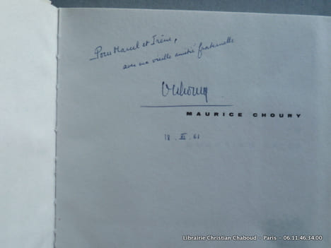 La commune au quartier Latin. Envoi de l'auteur.. Maurice Choury.