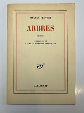 Arbres poèmes. Gravures de Georges Ribemont-Dessaignes. Jacques Prévert