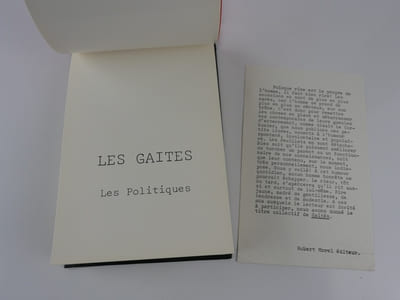 Les politiques. Les Gaités.