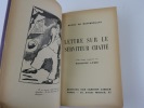 Lettre sur le Serviteur Châtié. Avec 5 dessins de Mariette Lydis. Envoi de l'auteur.. Henry de MONTHERLANT. Mariette LYDIS