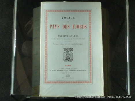 Voyage au pays des Fjords. Orné d'une carte et de vingt-huit phototypies.. Sallès, Antoine