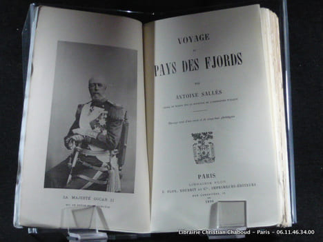 Voyage au pays des Fjords. Orné d'une carte et de vingt-huit phototypies.. Sallès, Antoine