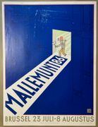 Affiche Joost Swarte Mallemunt 86. Brussel 23 Juli - 8 Augustus. Numérotée 306/750. et signée au crayon. par JOOST SWARTE - Image 1