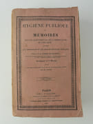 Hygiène publique ou Mémoires sur les questions les plus importantes de l'hygiène appliquée aux professions et aux travaux d'utilité publique. Tome premier seul.  5 planches dépliantes. Précédée d'une notice historique sur la vie et les ouvrages de l'auteur par Fr. Fleuret. par Parent-Duchatelet, Alexandre Jean B. - Image 1