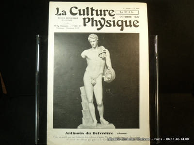 La Culture Physique Octobre 1927, n° 450. AANtinoüs du Belvédère (Rome)