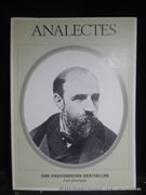 Analectes. Des anomalies, des aberrations et des perversions sexuelles. par Magnan