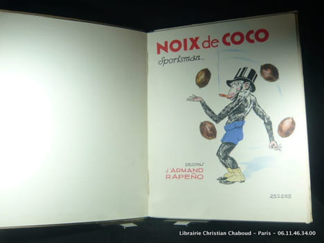 Noix de Coco Sportsman. Armand RAPENO (illustrations) J. Léon MARTIN (texte)