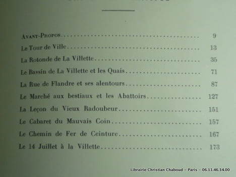 LA VILLETTE. Vie d'un quartier de Paris. Décoré de 62 bois originaux, lettrines et ornements par l'auteur.. Rouquet, Auguste