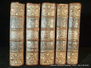 Les Oeuvres d'Horace, traduites en françois, avec des notes, et des remarques critiques sur tout l'ouvrage, par Mr Dacier.  Dernière édition, avec l'Original Latin, revuë, corrigée & enrichie en figures. En 5 volumes. par Horace - Image 1