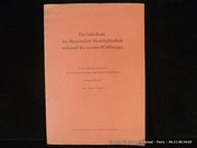 Die Schicksale der Bayerischen Staatsbibliothek während des zweiten Weltkrieges. Nach amtlichen Berichten, persönlichen Aussagen und eigenen Erlebnissen par Dr Halm Hans - Image 1