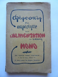 Discours d'un empirique sur l'alimentation.