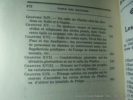 L'Oeuvre de J.A. Dulaure: Des Divinités Génératrices ou du Culte du Phallus Chez les Anciens et les Modernes. Seule réimpression complète collationnée ...