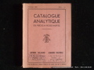 Catalogue analytique de pièces à rôles mixtes. Nouvelle édition.. Collectif