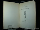 Littérature. Valéry, Paul