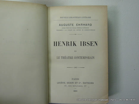 Henrik Ibsen et le théâtre contemporain. Ehrhard Auguste